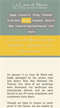 Mobile Screenshot of lacasademaria.org