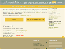 Tablet Screenshot of lacasademaria.org